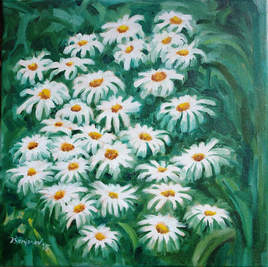 Summer Chamomile Painting by Juri Semjonov - Fine Art America