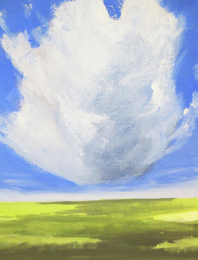 Summer Cloud Painting by Nancy Merkle