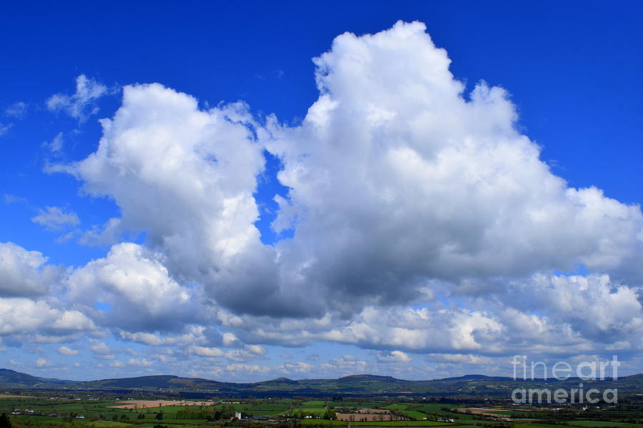 Summer clouds over the Suir Valley Photograph by Joe Cashin