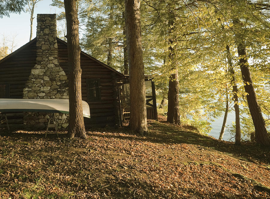 Summer cottage in the woods Photograph by Scott Barrow