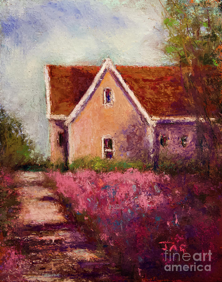 Summer Cottage Pastel by Joyce Guariglia