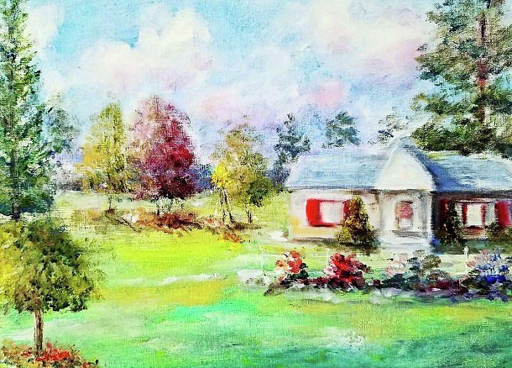 Summer Day in Pennsylvania  Painting by Bernadette Krupa