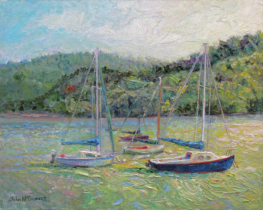 Summer Day, Tomales Bay  Painting by John McCormick