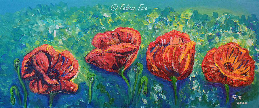 Summer Dream - Poppies Painting by Felicia Tica