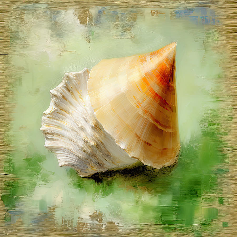 Shell Digital Art - Summer Dreamin - Art Shells by Lourry Legarde
