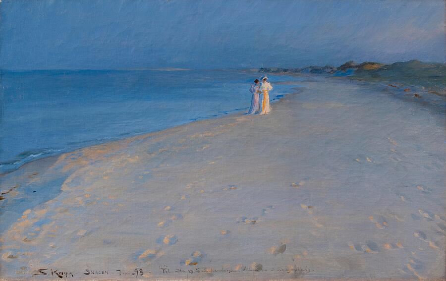Summer evening at the South Beach, Skagen. Anna Acher and Marie Kroyer - Peder Severin Kroyer Digital Art by Samuel HUYNH Summer evening at the South Beach, Skagen. Anna Acher and Marie Kroyer - Peder Severin Kroyer Digital Art by Samuel HUYNH