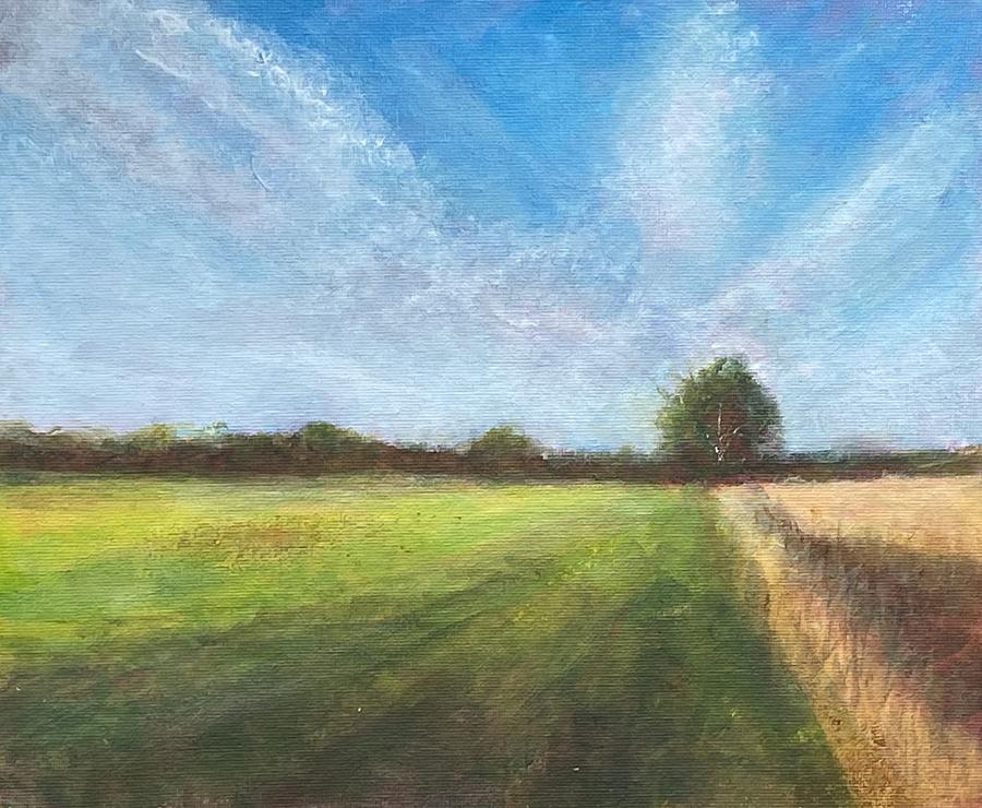 Summer Field Painting by Dave Griffiths