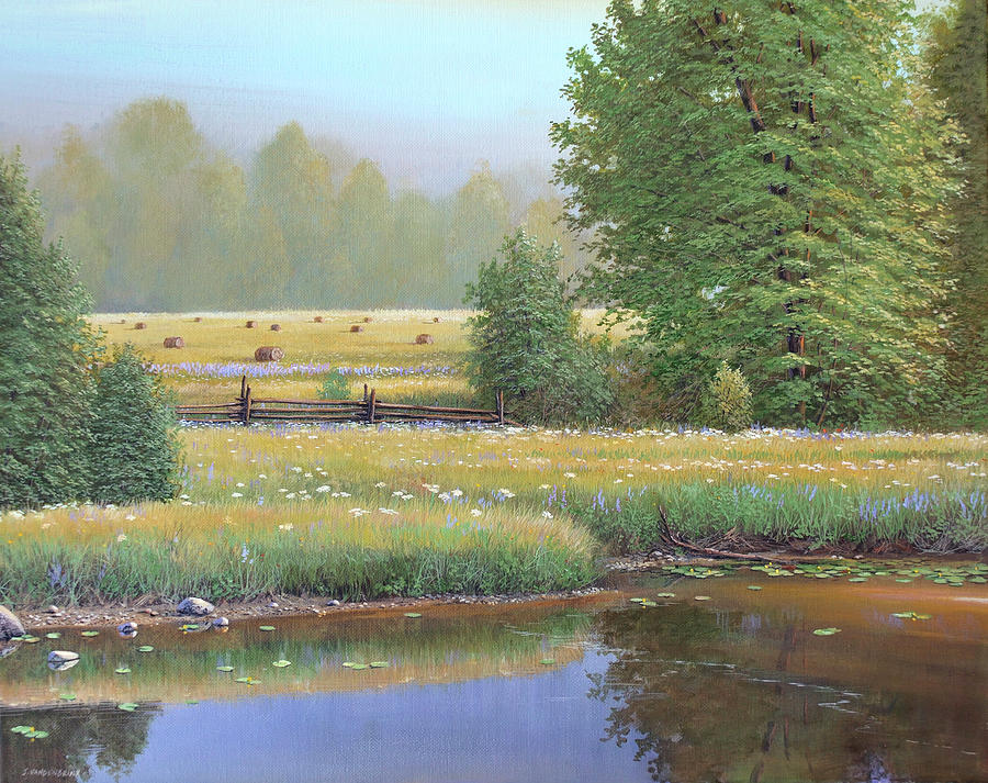 Summer Fields Painting by Jake Vandenbrink