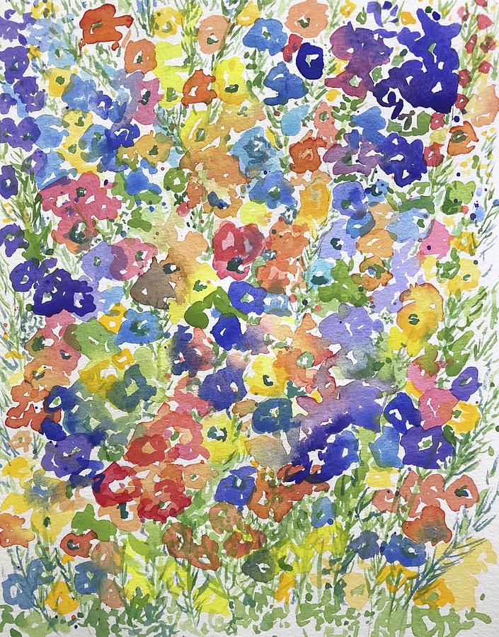 Flower Painting - Summer Fling by Laura McLendon