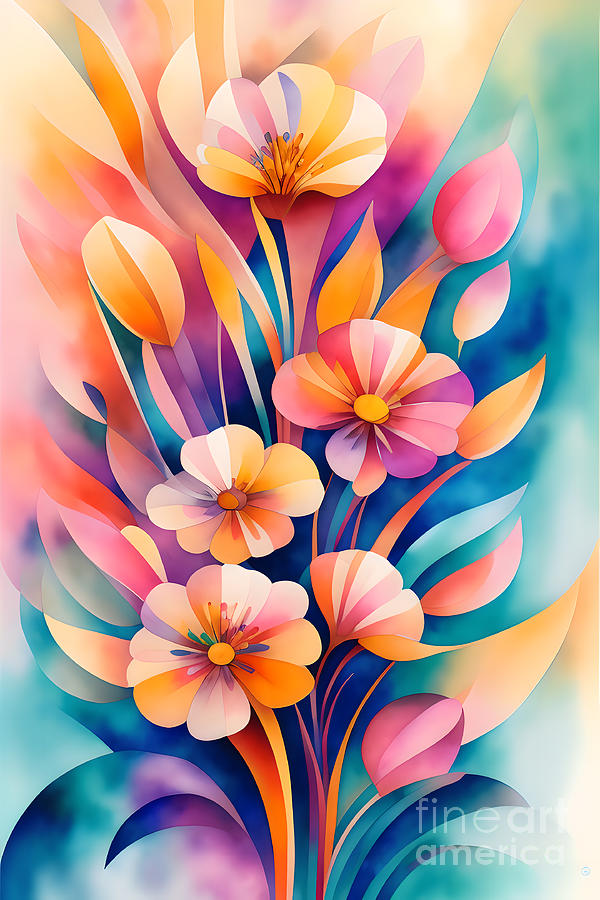 Summer Flowers - 6 Digital Art by Philip Preston