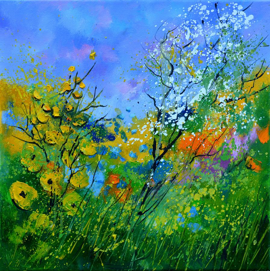 Summer flowers2 Painting by Pol Ledent