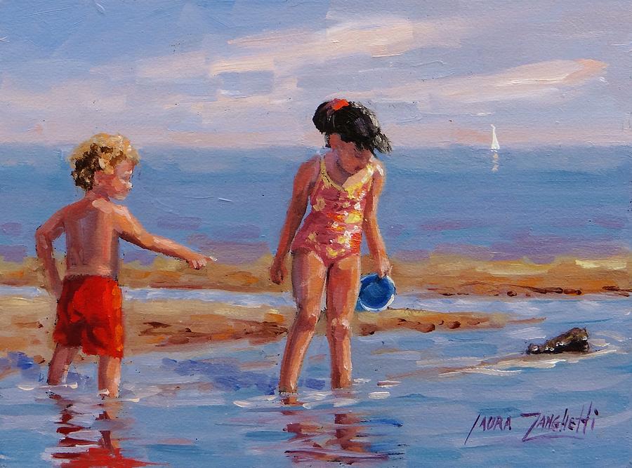 Summer Friends Painting by Laura Lee Zanghetti