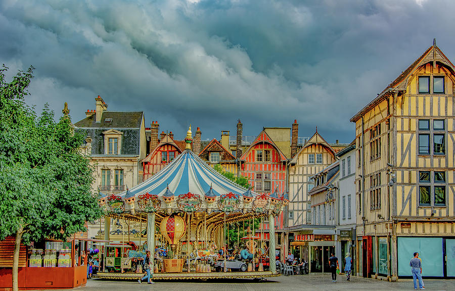 Summer Fun in Troyes, France Photograph by Marcy Wielfaert