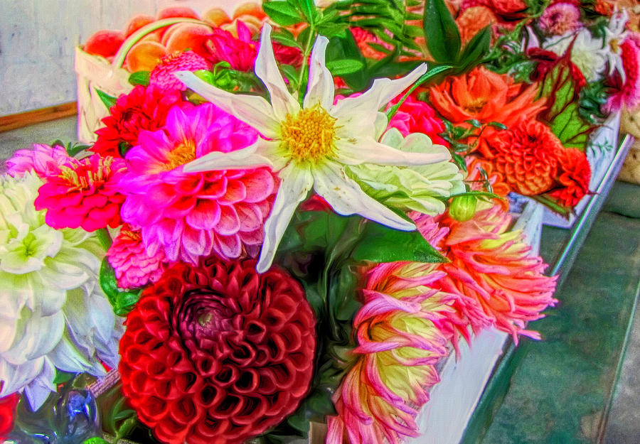 Summer Garden Bouquet Digital Art by Susan Hope Finley