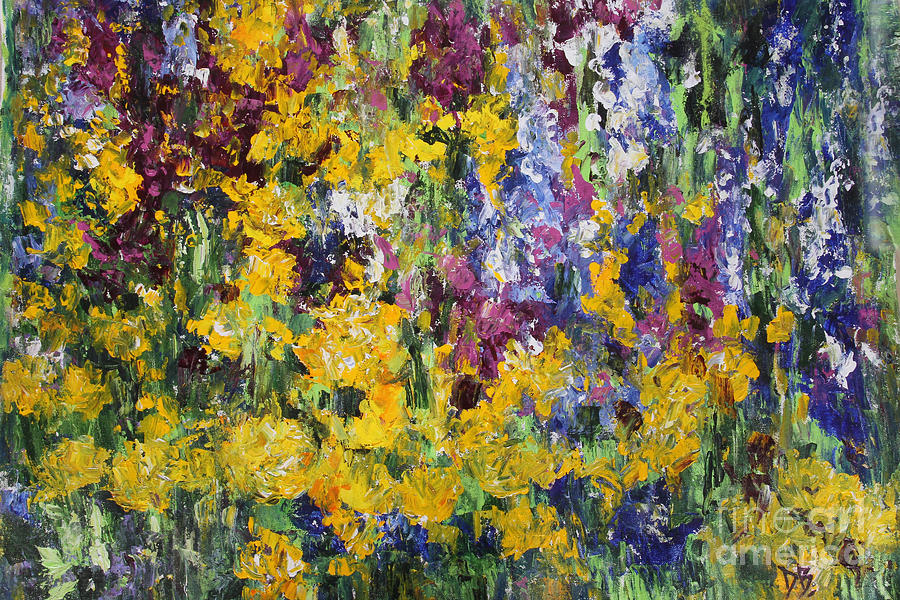 Summer Garden Painting by Deepika Bhasin - Fine Art America