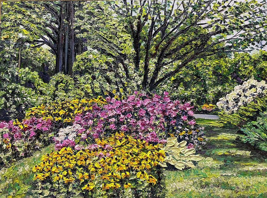 Summer Garden Delights Painting by Richard Nowak