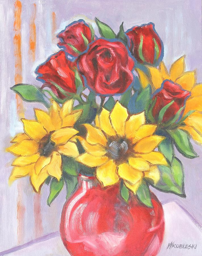 Summer Gems Painting by Peggy Wrobleski