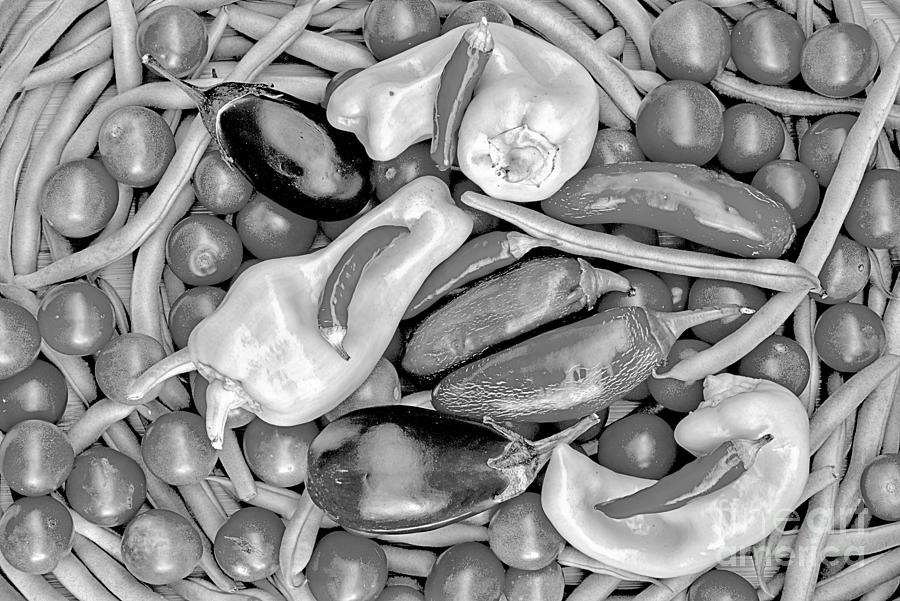 Summer Harvest Still Life Black And White Photograph by Adam Jewell