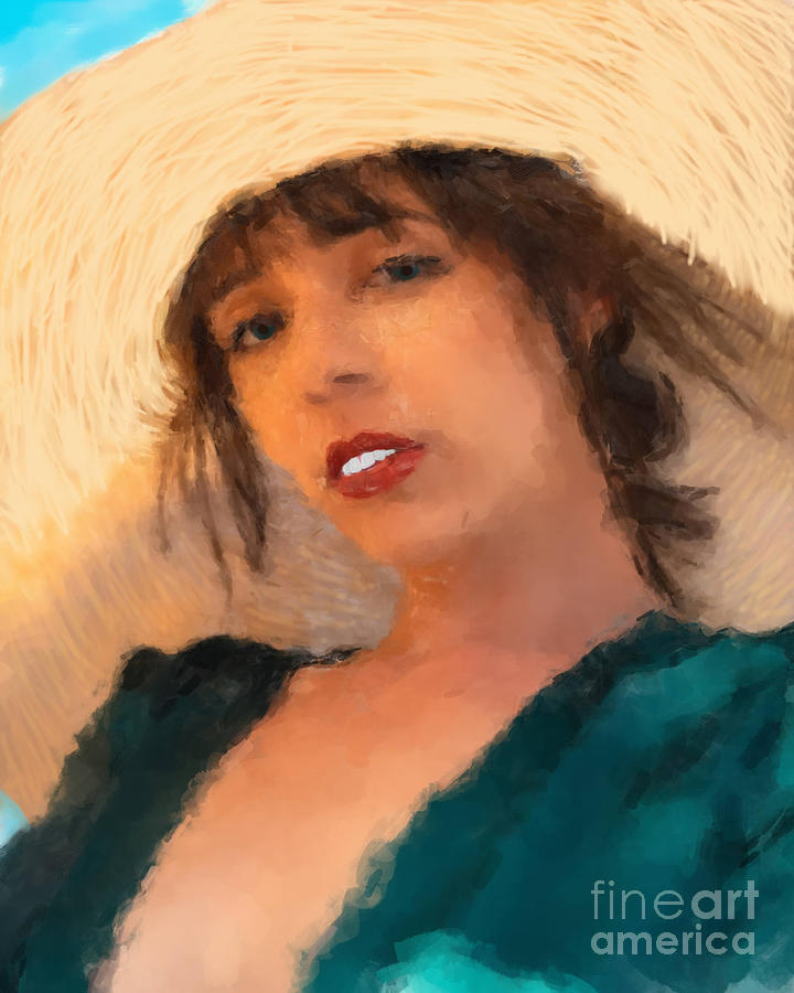 Summer Hat Summer Smile Painting by Gary Arnold