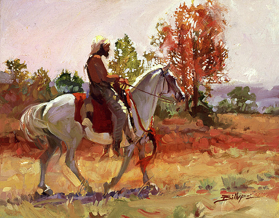 Mountain Men Painting - Summer Heat by Betty Jean Billups Mountain Men Painting - Summer Heat by Betty Jean Billups