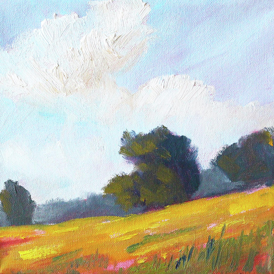 Summer Hill Painting by Nancy Merkle