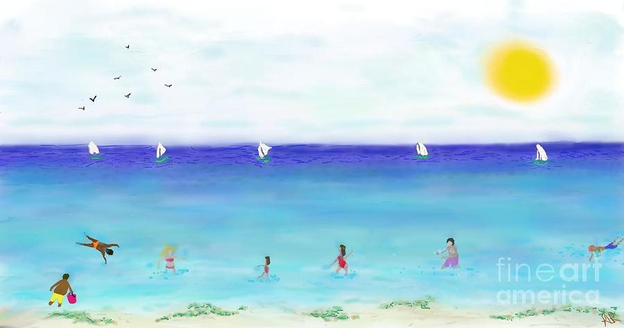 Summer Holiday  Digital Art by Reina Resto