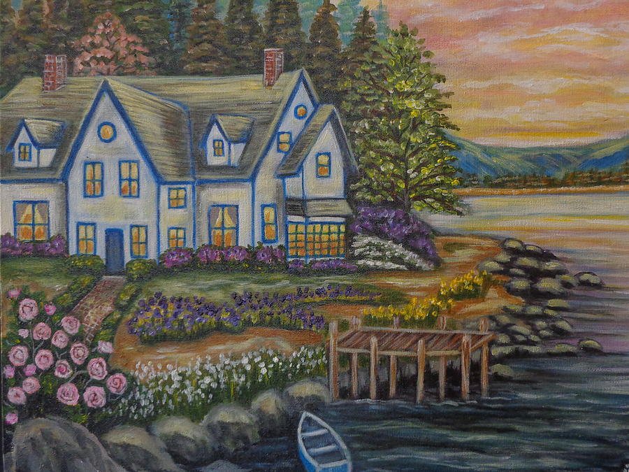 Summer House Painting by Andrea Napolitano | Fine Art America