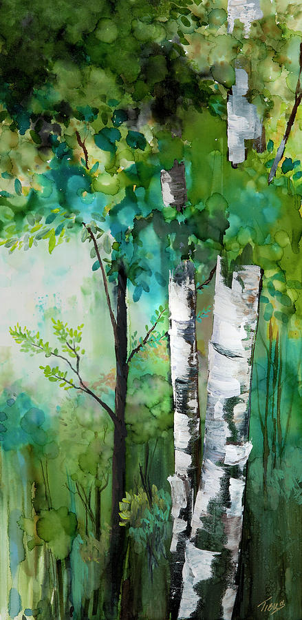 Nature Painting - Summer in Cheboygan by Julie Tibus