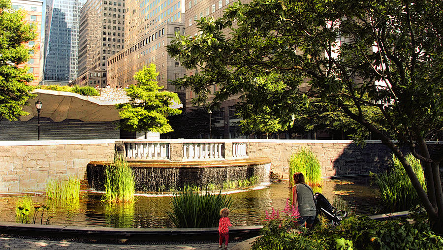 Summer in Manhattan No. 1 - By the Lily Pond Photograph by Steve Ember