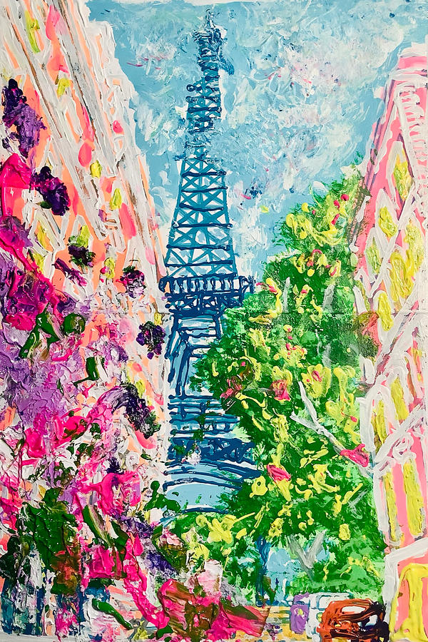 Summer In Paris Painting By Sophie Clima - Fine Art America