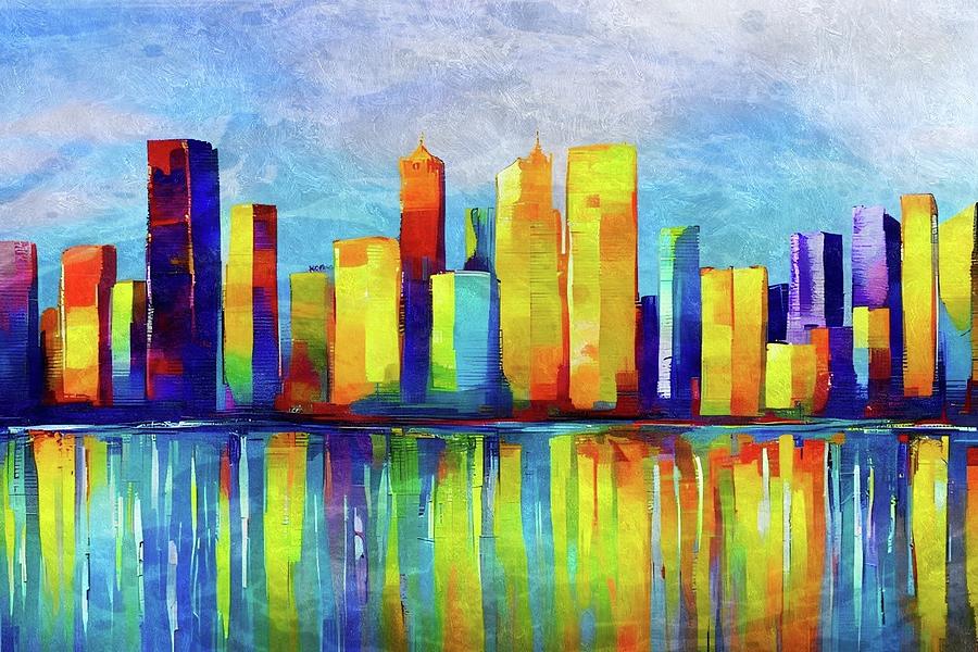 Summer in the City Digital Art by Ally White