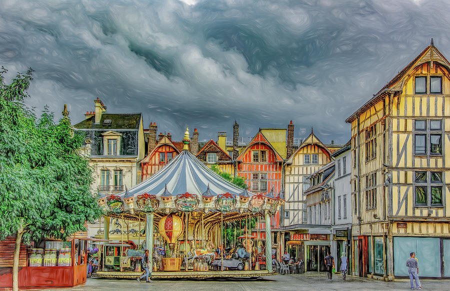 Summer in Troyes, France Photograph by Marcy Wielfaert