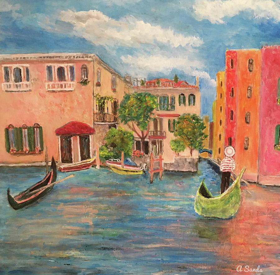 Summer in Venice Painting by Anne Sands