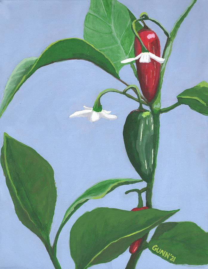 Summer Jalapeno Painting by Katrina Gunn Summer Jalapeno Painting by Katrina Gunn