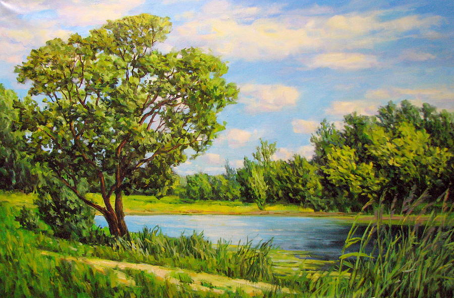 Summer landscape 12 Painting by Kastsov