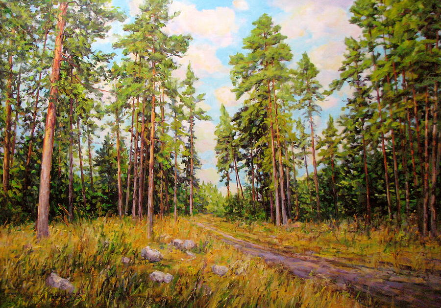 Summer landscape 15 Painting by Kastsov