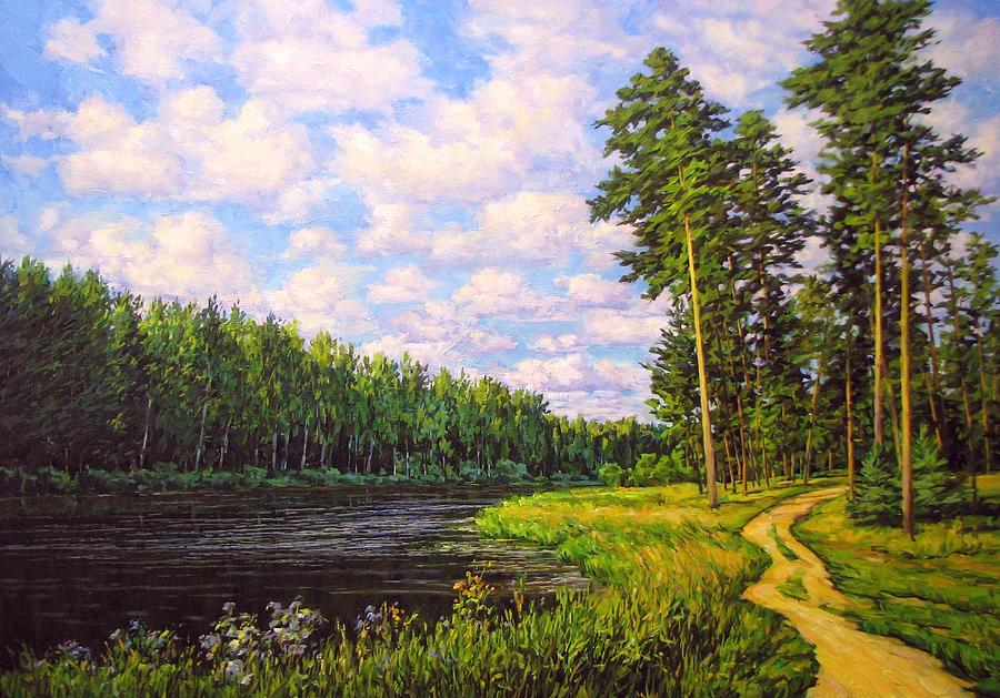 Summer landscape 4 Painting by Kastsov