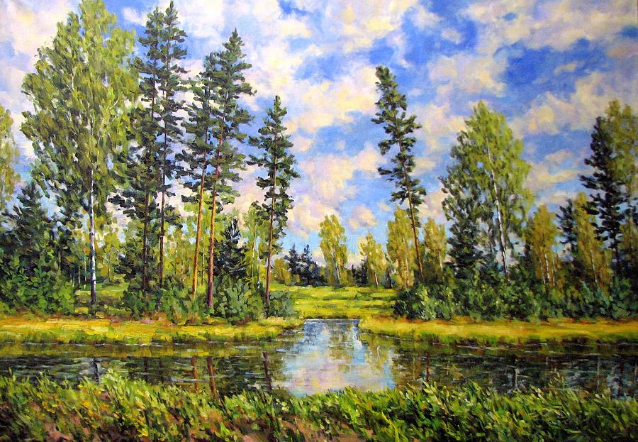 Summer landscape 8 Painting by Kastsov