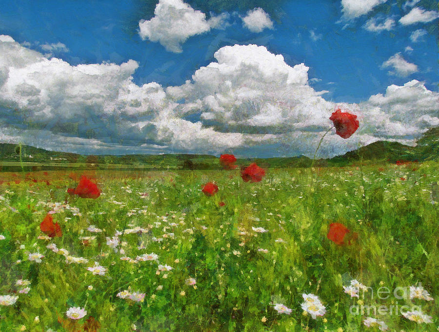 Summer landscape Painting by Alexa Szlavics