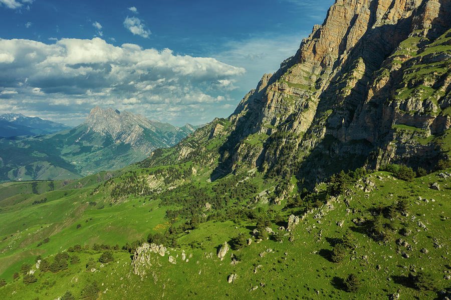 Summer landscape in Caucasus Mountains Photograph by Mikhail Kokhanchikov