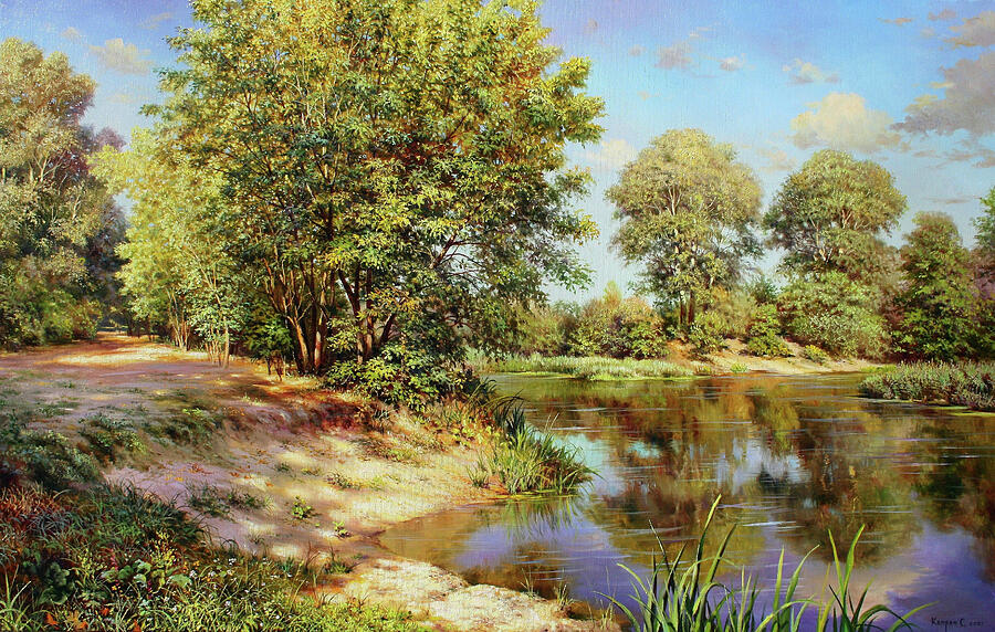 Summer Landscape Painting by Serhiy Kapran - Fine Art America