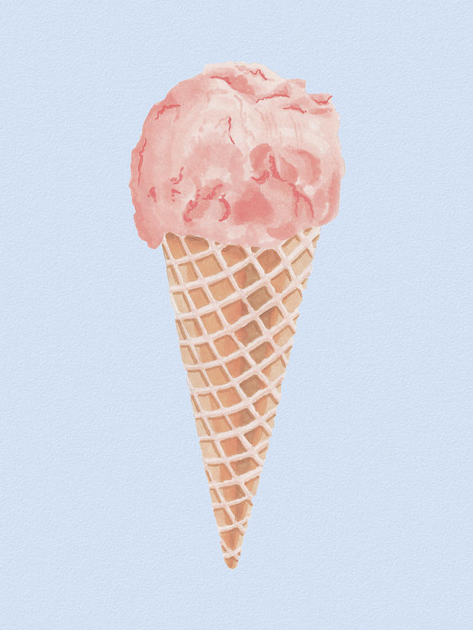 Ice Cream Painting - Summer Lovin Ice Cream III by Ink Well