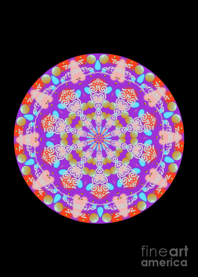 Summer Mandala Digital Art by Mimulux Patricia No
