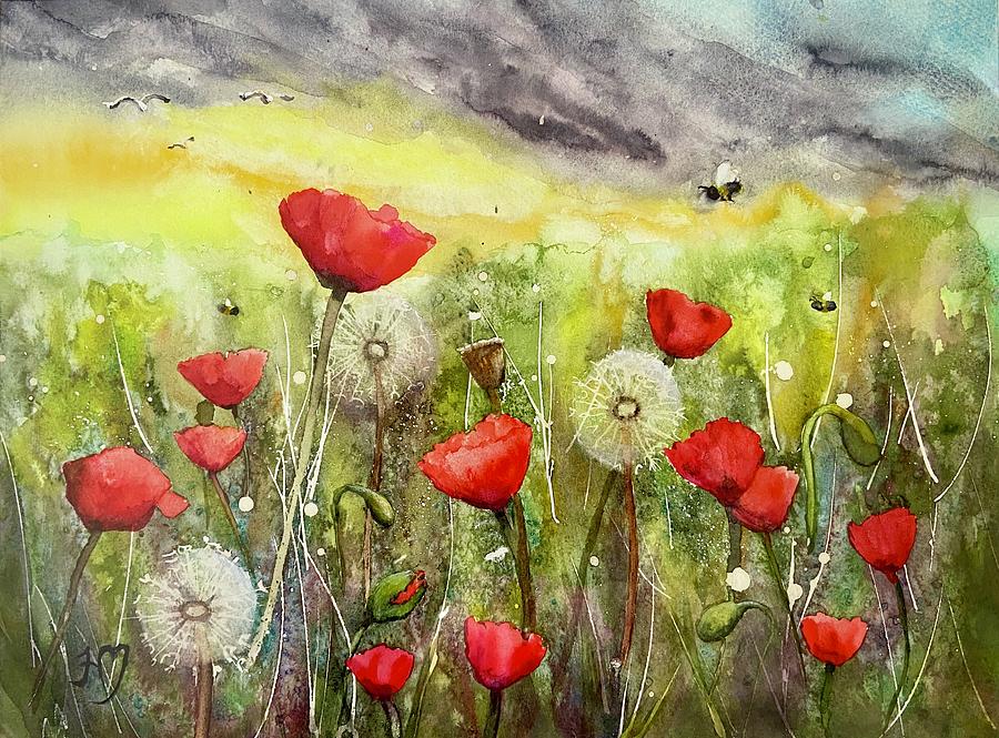 Summer Painting - Summer Meadow by Heather Matthews