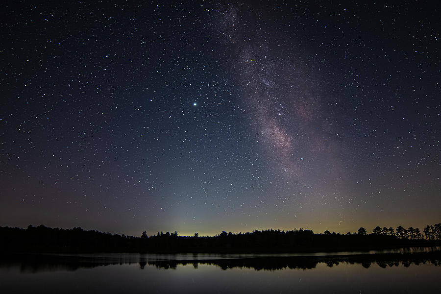 Summer Milky Way Over Lake Oswego Photograph by Kristia Adams