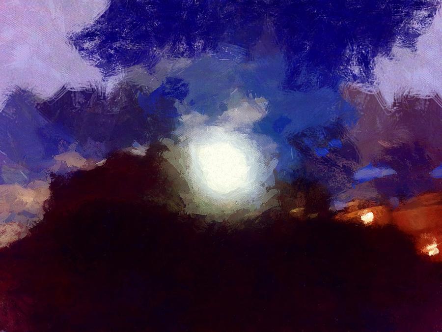 Summer Moon Mixed Media by Christopher Reed