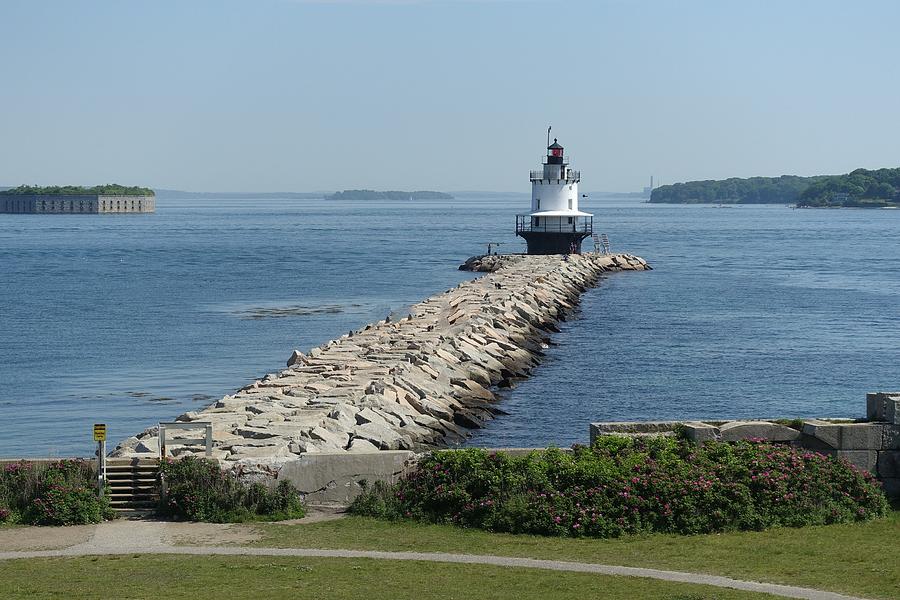Summer Morning at Spring Point Light Photograph by Patricia Caron