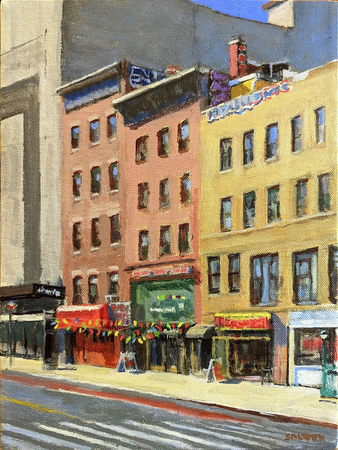 Summer Morning on West 23rd Painting by Peter Salwen