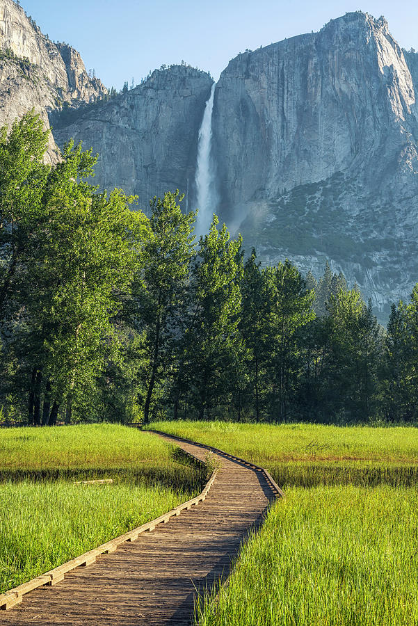 Summer Morning Upper Yosemite Falls #1 Photograph by Joseph S Giacalone