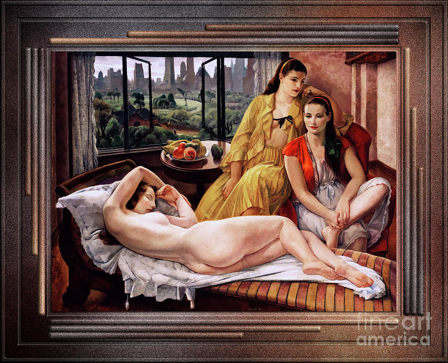 Summer, New York by Leon Kroll Remastered Xzendor7 Classical Art Old Masters Reproductions Painting by Rolando Burbon